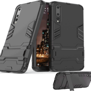 Phone Case BBR Iron Armor ( Shockproof - Rugged ) with Kickstand for  HUAWEI P20 Pro BLACK