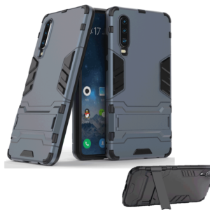 Phone Case BBR Iron Armor ( Shockproof - Rugged ) with Kickstand for  HUAWEI  P30 NAVY BLUE