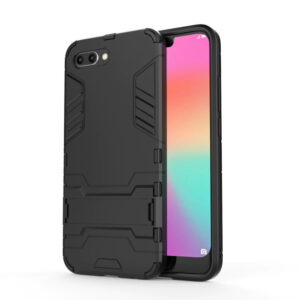Phone Case BBR Iron Armor ( Shockproof - Rugged ) with Kickstand for HONOR 10 BLACK