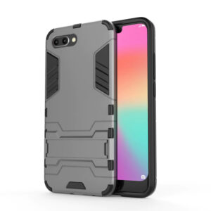 Phone Case BBR Iron Armor ( Shockproof - Rugged ) with Kickstand for HONOR 10 GRAY
