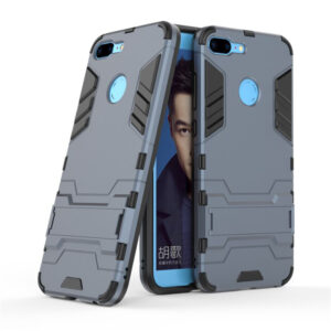 Phone Case BBR Iron Armor ( Shockproof - Rugged ) with Kickstand for HONOR 9 LITE NAVY BLUE
