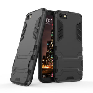 Phone Case BBR Iron Armor ( Shockproof - Rugged ) with Kickstand for HONOR 7S BLACK