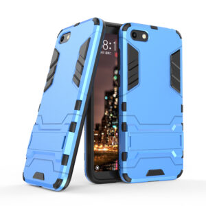 Phone Case BBR Iron Armor ( Shockproof - Rugged ) with Kickstand for HONOR 7S BLUE