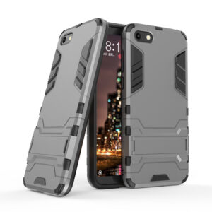 Phone Case BBR Iron Armor ( Shockproof - Rugged ) with Kickstand for HUAWEI Y5 2018 GRAY