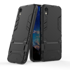 Phone Case BBR Iron Armor ( Shockproof - Rugged ) with Kickstand for HONOR 8S BLACK