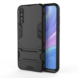 Phone Case BBR Iron Armor ( Shockproof - Rugged ) with Kickstand for  HUAWEI Y6P BLACK