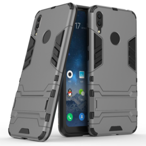 Phone Case BBR Iron Armor ( Shockproof - Rugged ) with Kickstand for  HUAWEI Y7 2019 GRAY