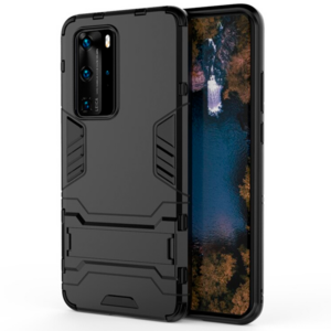 Phone Case BBR Iron Armor ( Shockproof - Rugged ) with Kickstand for  HUAWEI P40 PRO BLACK