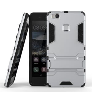 Phone Case BBR Iron Armor ( Shockproof - Rugged ) with Kickstand for HUAWEI P9 LITE 2016 SILVER