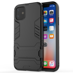 Phone Case BBR Iron Armor ( Shockproof - Rugged ) with Kickstand for  i-PHONE 11 Pro (5,8) BLACK