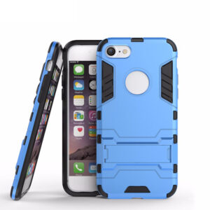 Phone Case BBR Iron Armor ( Shockproof - Rugged ) with Kickstand for  i-PHONE 6/6S BLUE
