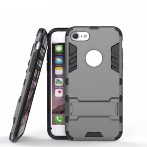 Phone Case BBR Iron Armor ( Shockproof - Rugged ) with Kickstand for  i-PHONE 6 PLUS /6S PLUS GRAY