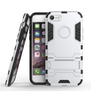 Phone Case BBR Iron Armor ( Shockproof - Rugged ) with Kickstand for  i-PHONE 6 PLUS /6S PLUS SILVER