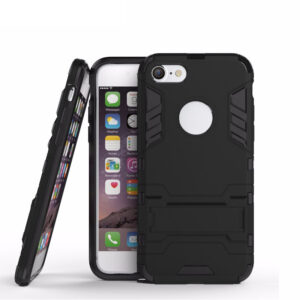 Phone Case BBR Iron Armor ( Shockproof - Rugged ) with Kickstand for  i-PHONE 8 BLACK