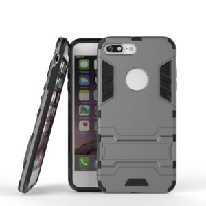 Phone Case BBR Iron Armor ( Shockproof - Rugged ) with Kickstand for  i-PHONE 8 PLUS GRAY
