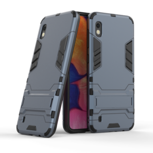 Phone Case BBR Iron Armor ( Shockproof - Rugged ) with Kickstand for SAMSUNG Galaxy A10 NAVY BLUE
