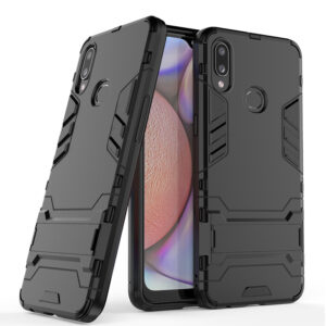 Phone Case BBR Iron Armor ( Shockproof - Rugged ) with Kickstand for SAMSUNG Galaxy A10s BLACK