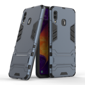 Phone Case BBR Iron Armor ( Shockproof - Rugged ) with Kickstand for SAMSUNG Galaxy A30 NAVY BLUE
