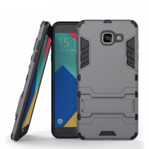 Phone Case BBR Iron Armor ( Shockproof - Rugged ) with Kickstand for SAMSUNG Galaxy A3 2016 GRAY