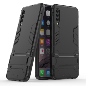 Phone Case BBR Iron Armor ( Shockproof - Rugged ) with Kickstand for SAMSUNG Galaxy A30s BLACK