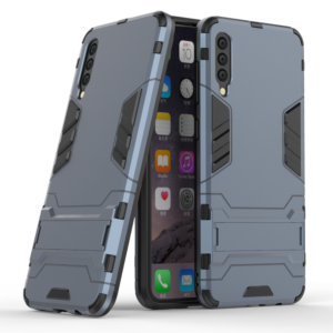 Phone Case BBR Iron Armor ( Shockproof - Rugged ) with Kickstand for SAMSUNG Galaxy A30s NAVY BLUE