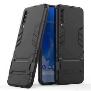 Phone Case BBR Iron Armor ( Shockproof - Rugged ) with Kickstand for SAMSUNG Galaxy A70 BLACK