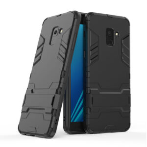 Phone Case BBR Iron Armor ( Shockproof - Rugged ) with Kickstand for SAMSUNG Galaxy A8 PLUS BLACK