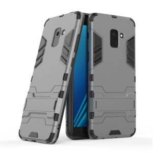 Phone Case BBR Iron Armor ( Shockproof - Rugged ) with Kickstand for SAMSUNG Galaxy A8 PLUS GRAY