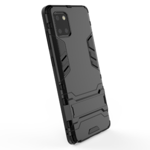 Phone Case BBR Iron Armor ( Shockproof - Rugged ) with Kickstand for SAMSUNG Galaxy A81 BLACK
