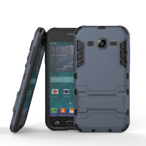 Phone Case BBR Iron Armor ( Shockproof - Rugged ) with Kickstand for SAMSUNG Galaxy J3 2016 NAVY BLUE