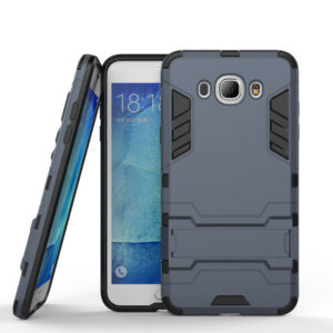 Phone Case BBR Iron Armor ( Shockproof - Rugged ) with Kickstand for SAMSUNG Galaxy J7 2016 NAVY BLUE