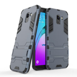 Phone Case BBR Iron Armor ( Shockproof - Rugged ) with Kickstand for SAMSUNG Galaxy J6 NAVY BLUE