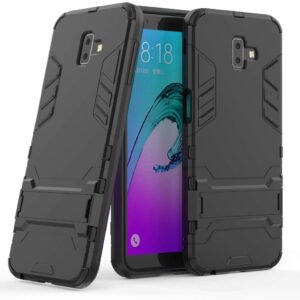 Phone Case BBR Iron Armor ( Shockproof - Rugged ) with Kickstand for SAMSUNG Galaxy J6 PLUS BLACK
