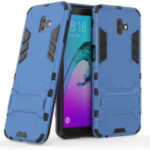 Phone Case BBR Iron Armor ( Shockproof - Rugged ) with Kickstand for SAMSUNG Galaxy J6 PLUS BLUE