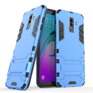 Phone Case BBR Iron Armor ( Shockproof - Rugged ) with Kickstand for SAMSUNG Galaxy J8 BLUE