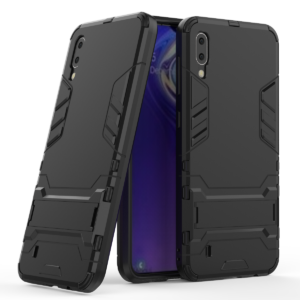 Phone Case BBR Iron Armor ( Shockproof - Rugged ) with Kickstand for SAMSUNG Galaxy M10 BLACK