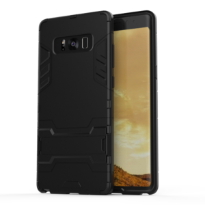 Phone Case BBR Iron Armor ( Shockproof - Rugged ) with Kickstand for SAMSUNG Galaxy NOTE 8 BLACK