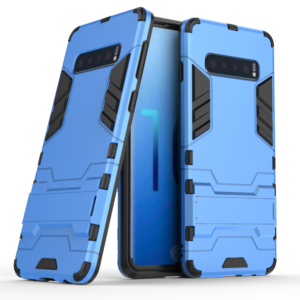 Phone Case BBR Iron Armor ( Shockproof - Rugged ) with Kickstand for SAMSUNG Galaxy S10 PLUS BLUE