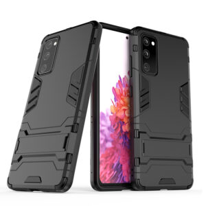 Phone Case BBR Iron Armor ( Shockproof - Rugged ) with Kickstand for SAMSUNG Galaxy S20 FE BLACK