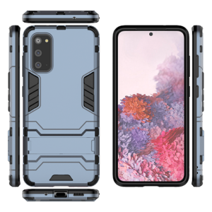 Phone Case BBR Iron Armor ( Shockproof - Rugged ) with Kickstand for SAMSUNG Galaxy S20 NAVY BLUE