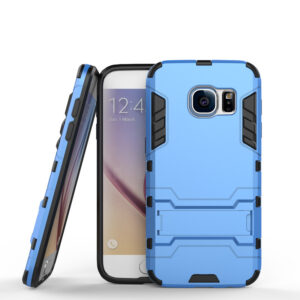 Phone Case BBR Iron Armor ( Shockproof - Rugged ) with Kickstand for SAMSUNG Galaxy S6 BLUE