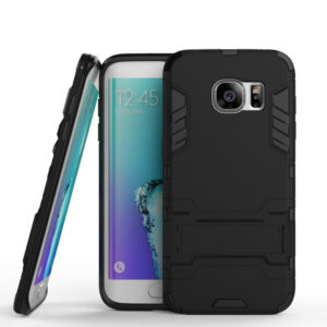 Phone Case BBR Iron Armor ( Shockproof - Rugged ) with Kickstand for SAMSUNG Galaxy S7 EDGE BLACK
