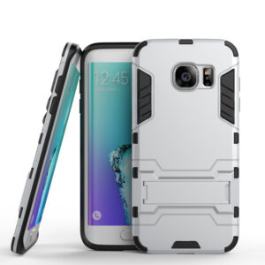 Phone Case BBR Iron Armor ( Shockproof - Rugged ) with Kickstand for SAMSUNG Galaxy S7 EDGE SILVER