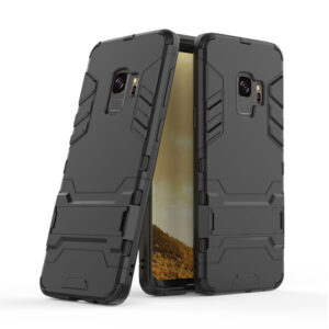 Phone Case BBR Iron Armor ( Shockproof - Rugged ) with Kickstand for SAMSUNG Galaxy S9 BLACK