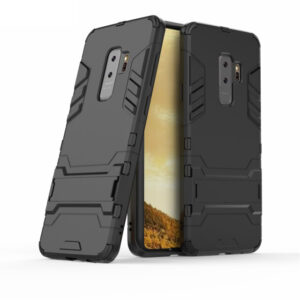 Phone Case BBR Iron Armor ( Shockproof - Rugged ) with Kickstand for SAMSUNG Galaxy S9 PLUS BLACK