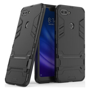 Phone Case BBR Iron Armor ( Shockproof - Rugged ) with Kickstand for  XIAOMI MI 8 LITE BLACK