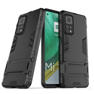 Phone Case BBR Iron Armor ( Shockproof - Rugged ) with Kickstand for XIAOMI MI 10T BLACK