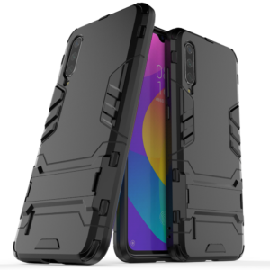 Phone Case BBR Iron Armor ( Shockproof - Rugged ) with Kickstand for XIAOMI MI A3 LITE BLACK