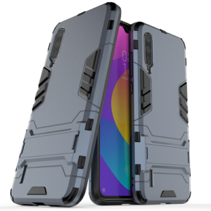 Phone Case BBR Iron Armor ( Shockproof - Rugged ) with Kickstand for XIAOMI MI 9 LITE NAVY BLUE