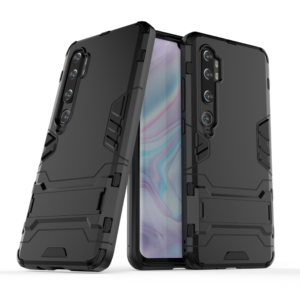 Phone Case BBR Iron Armor ( Shockproof - Rugged ) with Kickstand for XIAOMI MI NOTE 10 BLACK